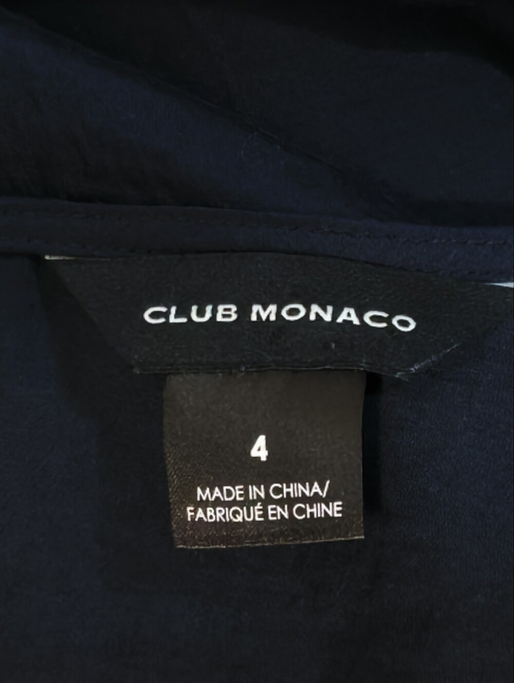 Like New Club Monaco Easy Midi Tiered Dress In Navy - Picture 12 of 16